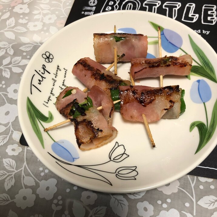 すぐできる!ピーマンのベーコン巻き!